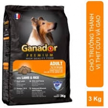 GANADOR ADULT vị cừu - Thức ăn chó lớn gói 3kg