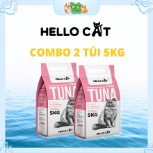 [ COMBO 2 TÚI 5KG ] Thức ăn hạt Hello Cat dành cho mèo