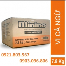 Combo 6 gói thức ăn mèo Minino gói 1,3kg