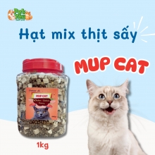 Hạt cho mèo Mup Cat mix thịt sấy 1KG 