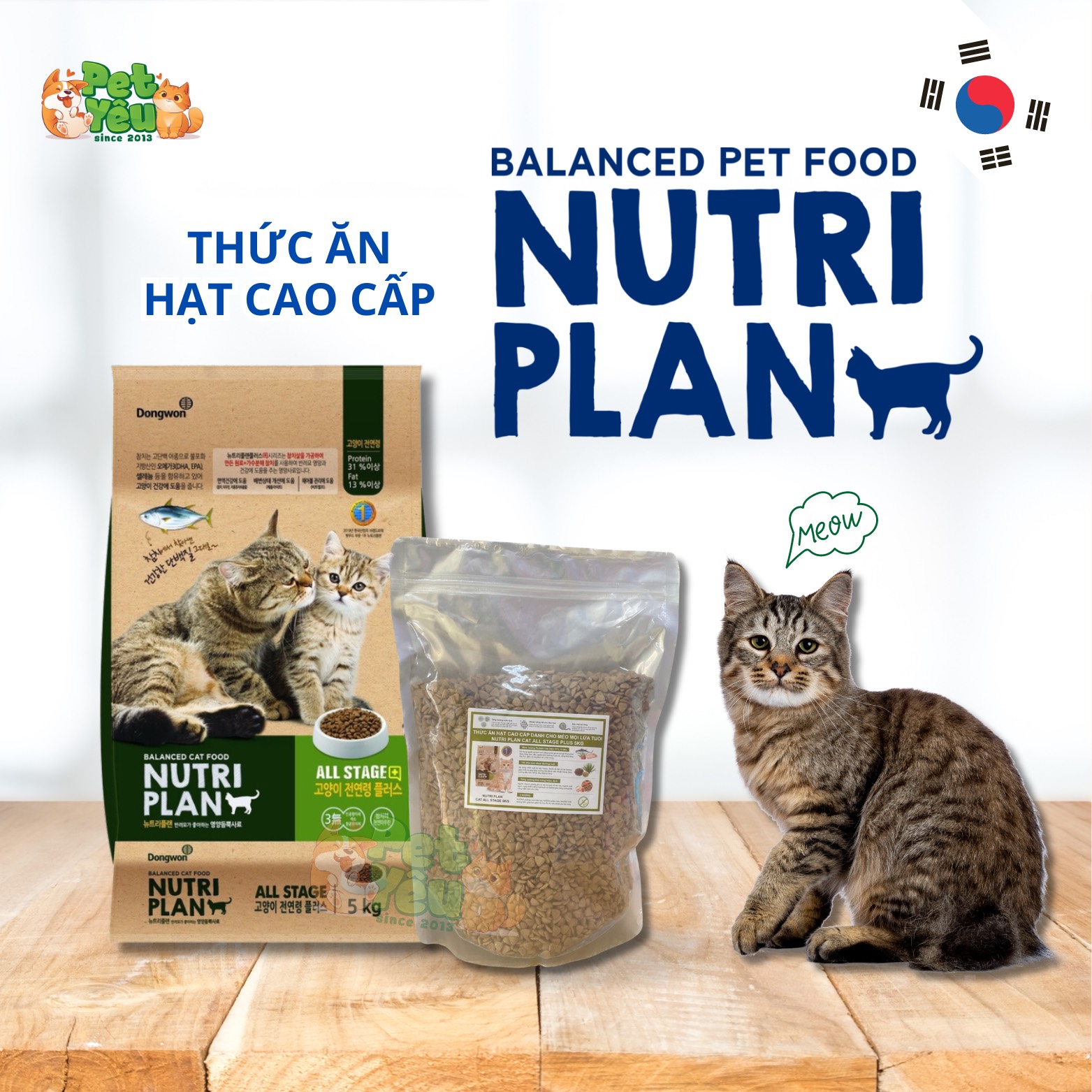 Hạt cho mèo NUTRI PLAN - Vị Cá ngừ