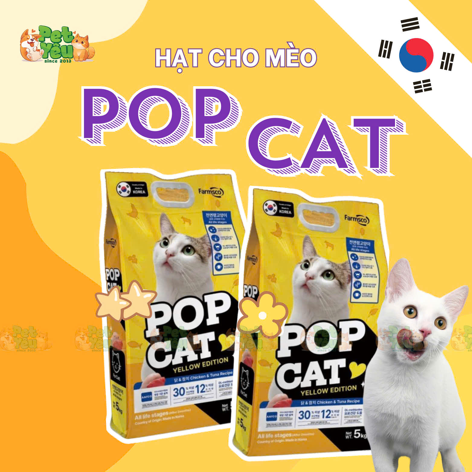 Hạt cho mèo POP CAT - túi 5kg