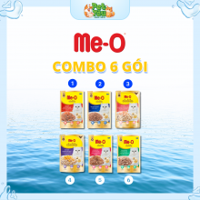 [ COMBO 6 GÓI ] Pate dành cho mèo Me-O Delite - túi 70g