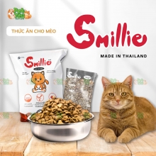 Hạt cho mèo Smillie - Vị Cá hồi túi 1KG