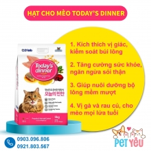 Thức ăn mèo Hàn Quốc Today - Dinner bao 5kg